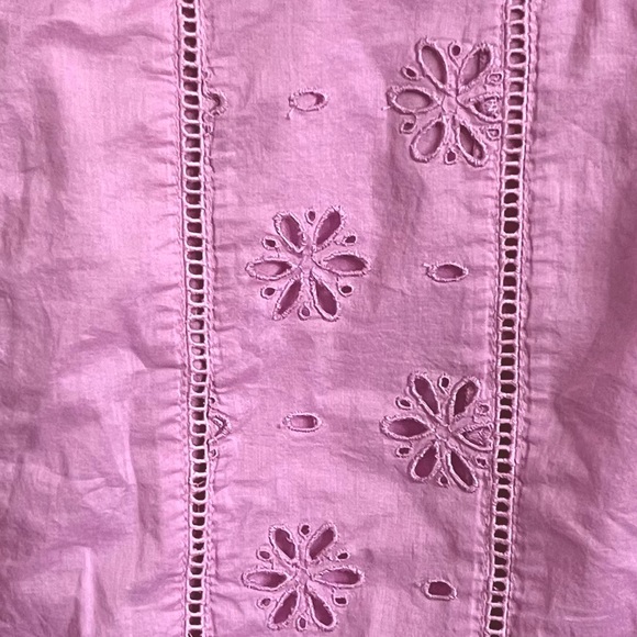 J. Crew Ruffle Eyelet Blouse in Lavender - Picture 7 of 9